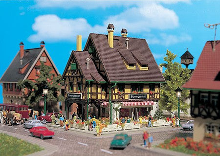 Vollmer 47692 N Scale Florist Shop with Interior -- Kit - 4-3/16 x 3-1/4 x 1-1/8"  10.7 x 8.3 x 10.5cm