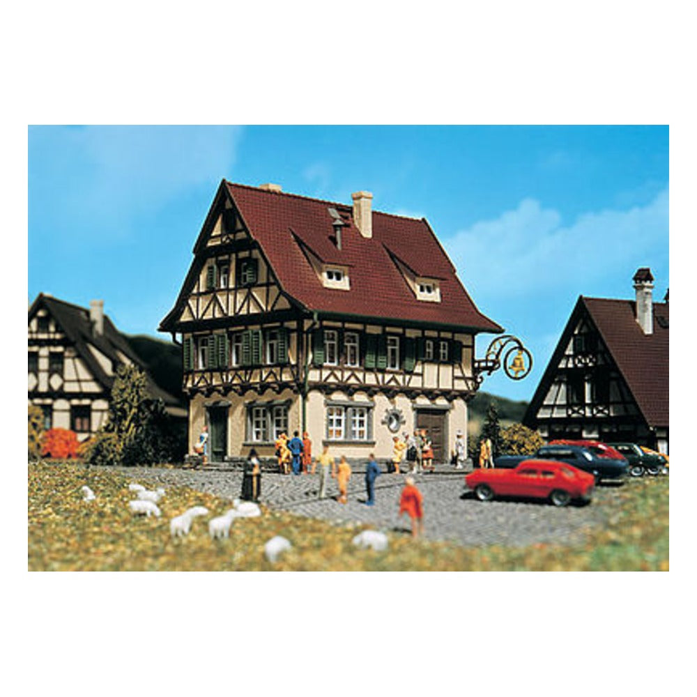Vollmer 47731 N Scale Half-Timbered Inn -- 3-1/4 x 2-7/8" 8.3 x 7.2cm