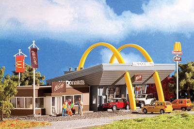 Vollmer 47766 N Scale McDonald's Restaurant w/McCafe -- Kit