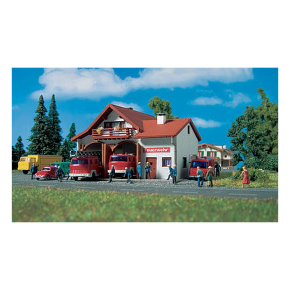Vollmer 47785 N Scale Fire Station -- 10 x 9 x 6cm