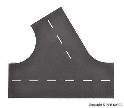 Vollmer 48264 HO Scale Weathered Asphalt Street 60-Degree Intersection