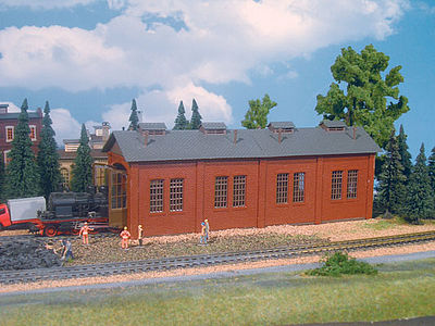 Vollmer 49112 HO Scale Locomotive Shed -- Kit - i12-1/2 x 3-1/2 x 4-5/8"  32 x 9 x 11.8cm