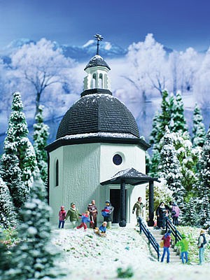 Vollmer 49412 Z Scale Silent Night Memorial Chapel - Kit (Plastic) -- 1-7/16 x 2 x 3-1/8"  3.6 x 5 x 7.9cm
