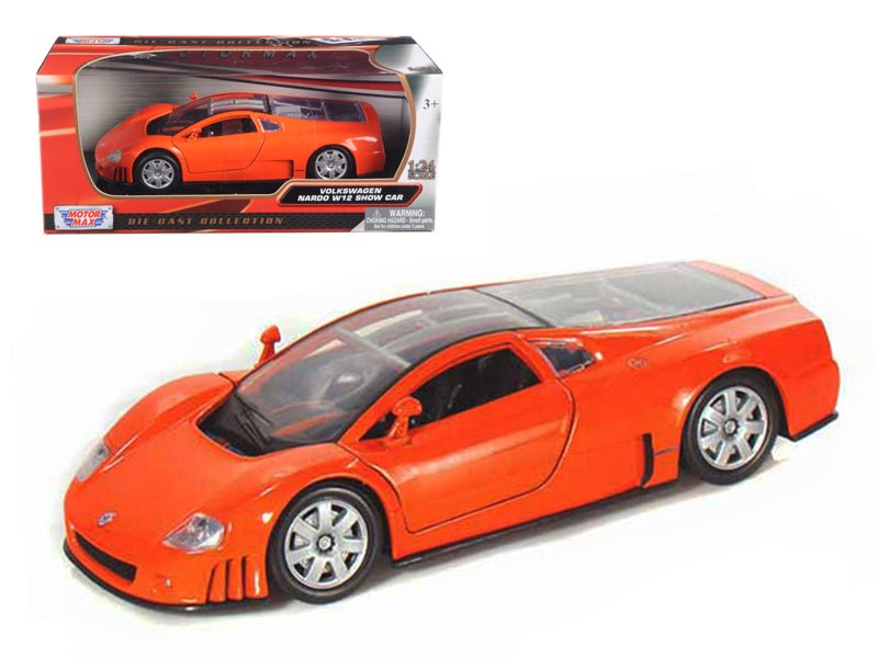 Volkswagen Nardo W12 Orange 1/24 Diecast Car Model by Motormax  free shipping USA