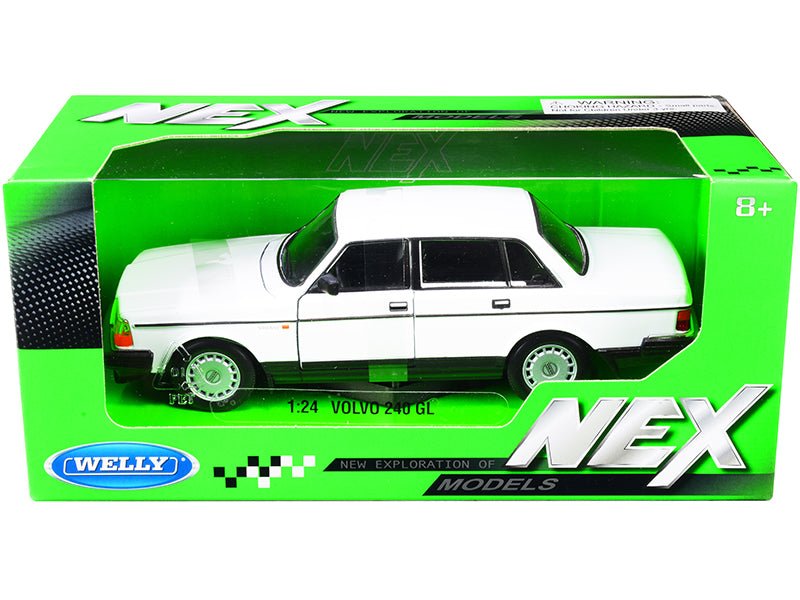 Volvo 240 GL White "NEX Models" 1/24 Diecast Model Car by Welly  free shipping USA
