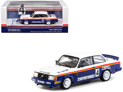 Volvo 240 Turbo #4 Per-Gunnar Andersson Winner "Malaysian Group A Championships" (1987) "Hobby64" Series 1/64 Diecast Model Car by Tarmac Works  free shipping USA