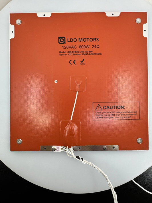 Voron Trident Aluminum Build Plate Complete Kit by LDO Systems (Heater, Magnet, and fuse pre-applied to plate)