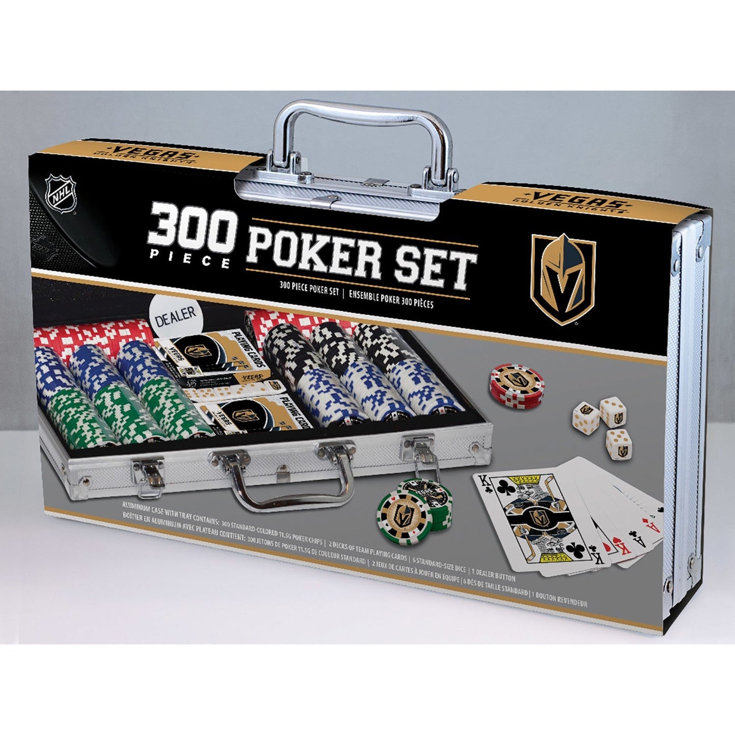 Las Vegas Golden Knights 300 Piece Poker Set by MasterPieces Puzzle Company INC