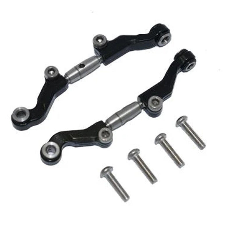 GPM LM162S-BK Alum Steel Adjustable Front Steering Tie Rod. Mini-T 2.0