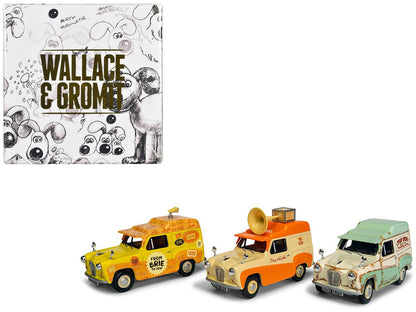 "Wallace & Gromit" Austin A35 Van Collection Set of 3 Pieces Diecast Model Cars by Corgi  free shipping USA