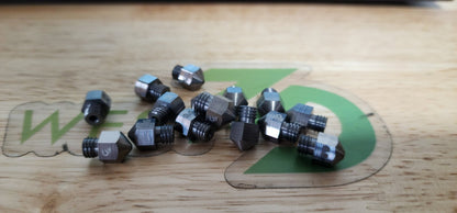 West3D's Undertaker Tungsten Carbide Nozzle (V6, Volcano, Bambu, MK8, K1, FIN)