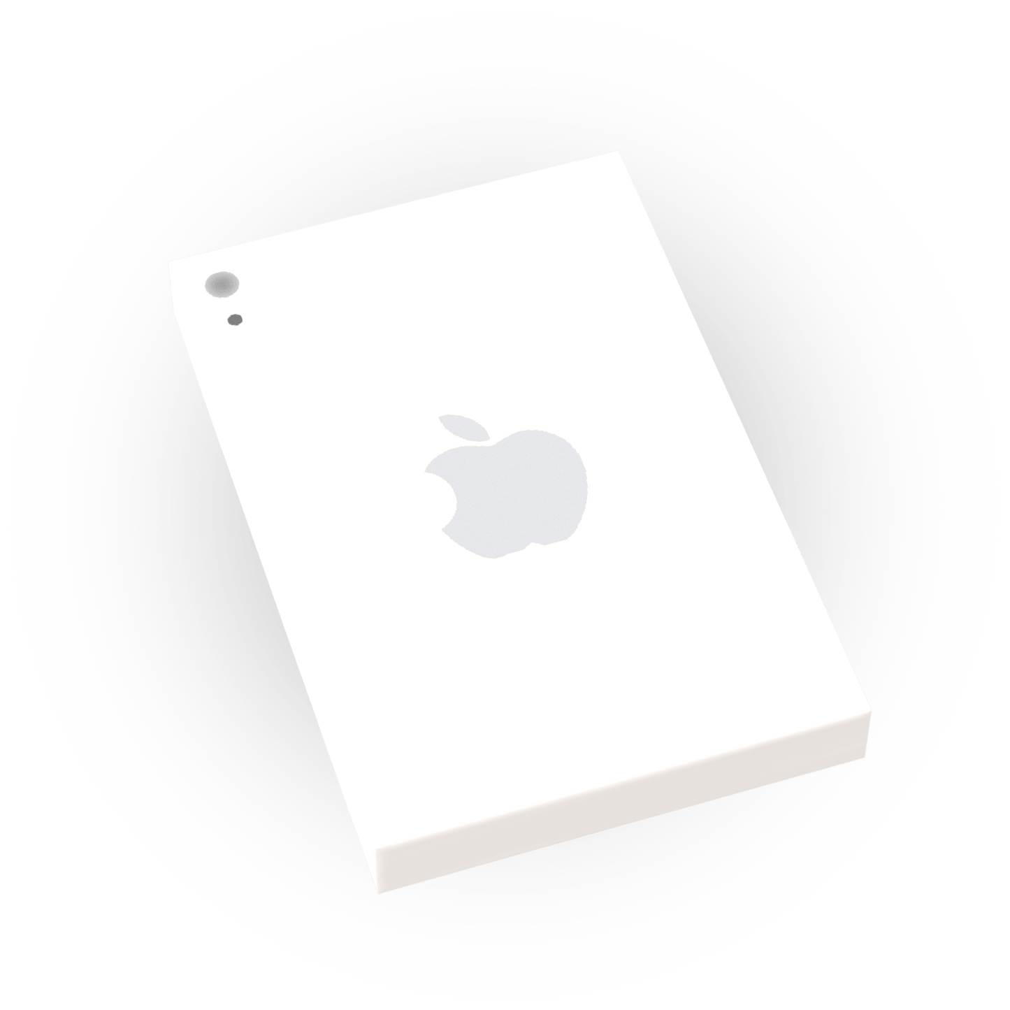 Fruit Tablet - White - Custom Printed - Made Using a LEGO® Tile