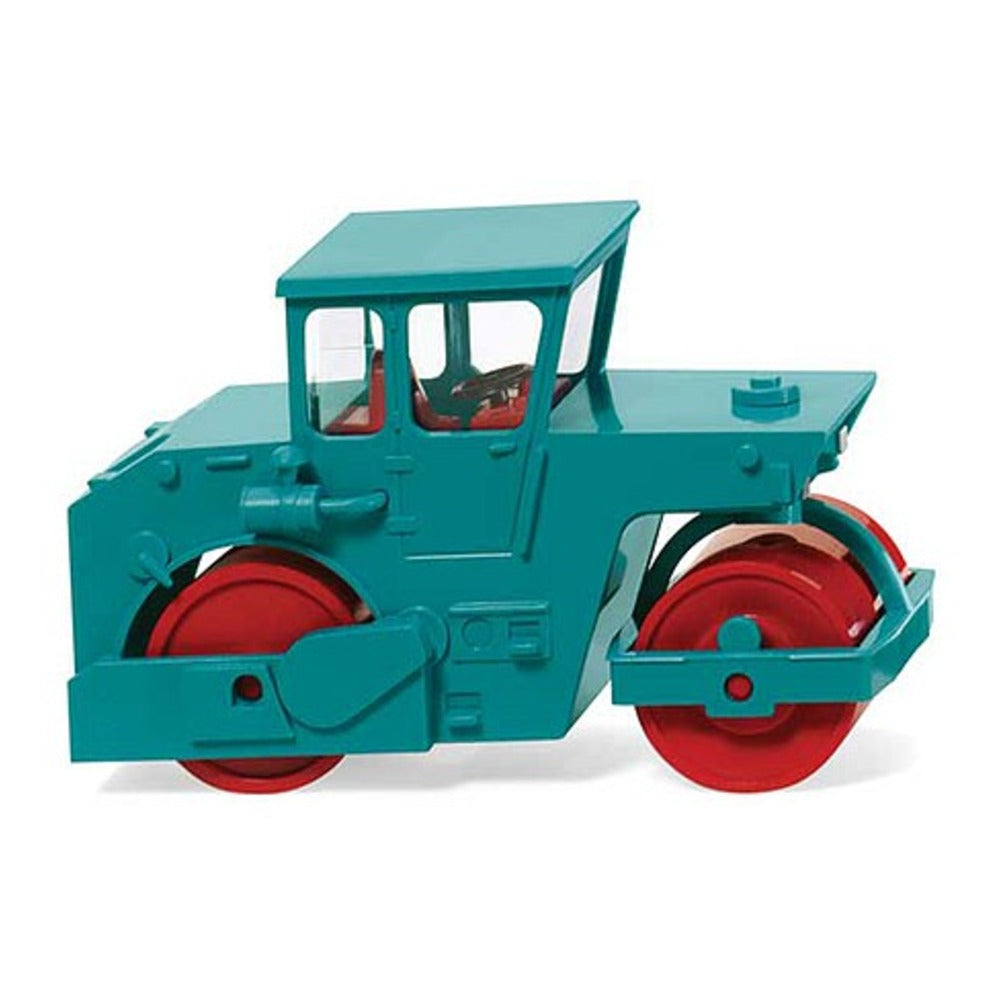 Wiking 65005 HO Scale 1978-1982 ABG Road Roller -- Water Blue, Red