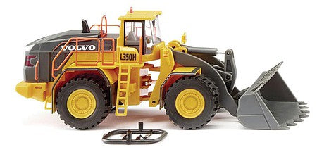 Wiking 65210 HO Scale Volvo L350H Wheel Loader - Assembled -- Yellow, Black