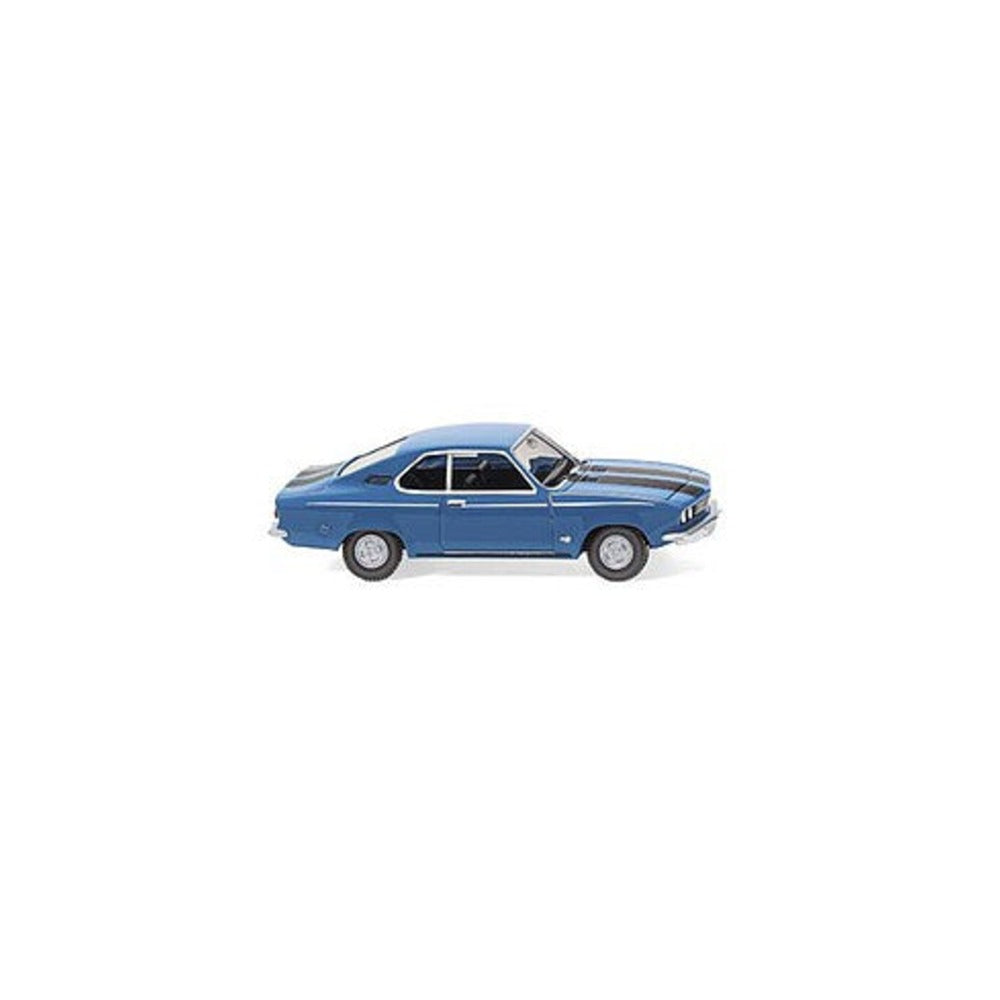 Wiking 82711 HO Scale 1970-1975 Opel Manta A Le Mans 2-Door Hardtop - Assembled -- Blue