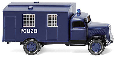 Wiking 86435 HO Scale Opel Blitz Police Trnsprt
