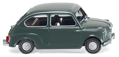 Wiking 9998 HO Scale 1956 NSU Fiat Jagst Convertible - Assembled -- Gray