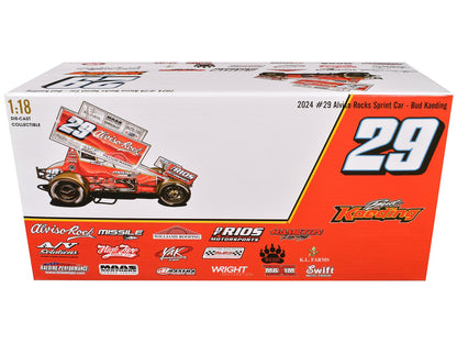 Winged Sprint Car #29 Bud Kaeding "Missile Motorsports" BK Motorsports (2024) 1/18 Diecast Model Car by ACME  free shipping USA