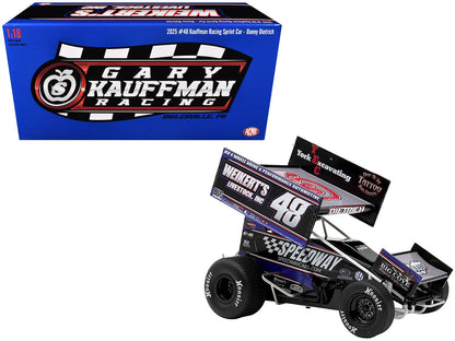 Winged Sprint Car #48 Danny Dietrich "Weikert's Livestock - Speedway Cars" Gary Kauffman Racing (2025) 1/18 Diecast Model Car by ACME  free shipping USA