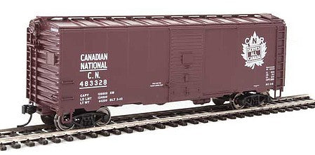 Walthers Mainline 1335 HO Scale 40' Association of American Railroads 1944 Boxcar - Ready to Run -- Canadian National #483328 ("CNR Serves All Canada" Graphic)
