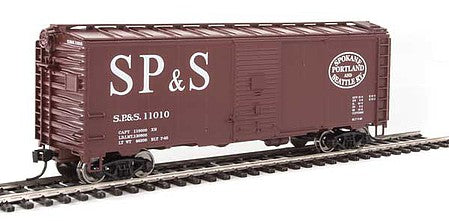Walthers Mainline 1349 HO Scale 40' Association of American Railroads 1944 Boxcar - Ready to Run -- Spokane, Portland & Seattle #11010