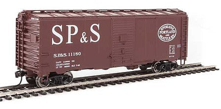 Walthers Mainline 1351 HO Scale 40' Association of American Railroads 1944 Boxcar - Ready to Run -- Spokane, Portland & Seattle #11180