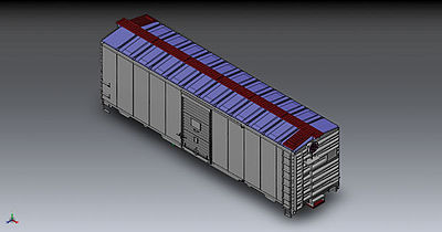 Walthers Mainline 910-1650 HO Scale 40' AAR 1944 Boxcar Undecorated