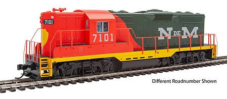 Walthers Mainline 20470 HO Scale EMD GP9 Phase II with High Hood - ESU(R) Sound and DCC -- National Railways of Mexico NdeM #7106