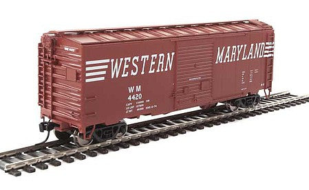 Walthers Mainline 2271 HO Scale 40' ACF Welded Boxcar w/8' Youngstown Door - Ready to Run -- Western Maryland #4420