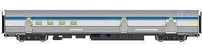 Walthers Mainline 910-30309 HO Scale 85' Budd Baggage-RPO RTR VIA Rail Canada