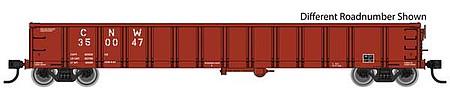 Walthers Mainline 910-6236 HO Scale 53' Railgon Gondola - Ready To Run -- Chicago & North Western(TM) #350089 (oxide)