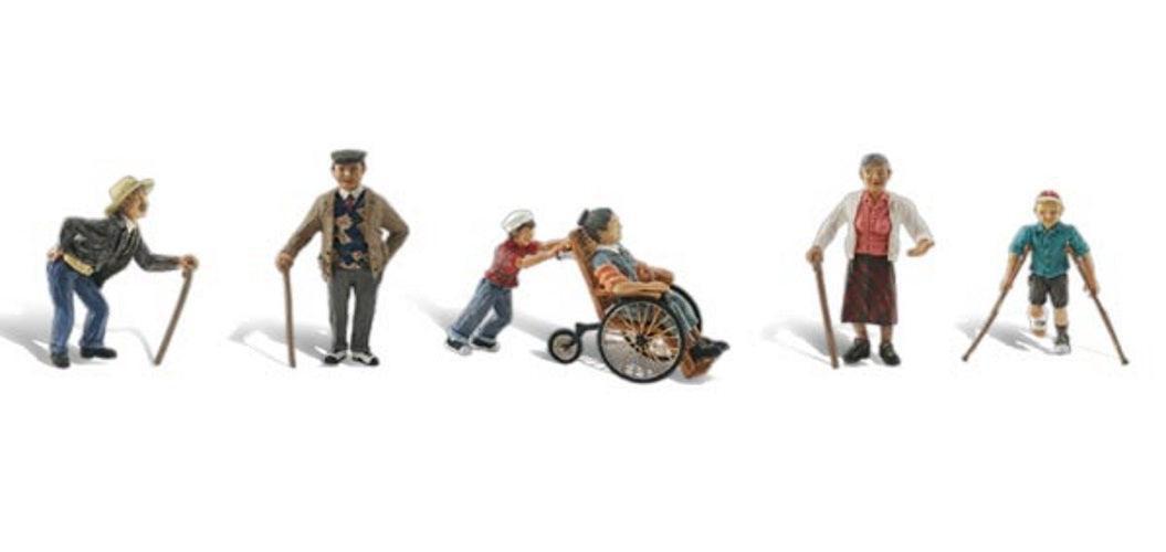 Woodland Scenics A1946 HO Scale Physically Challenged People