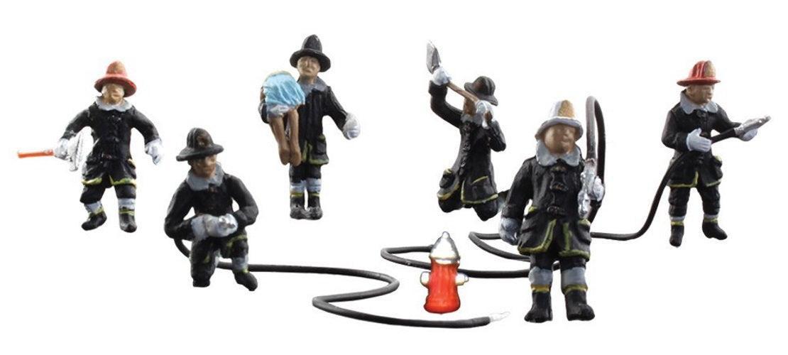 Woodland Scenics A1961 HO Scale Rescue Firefighters (6)