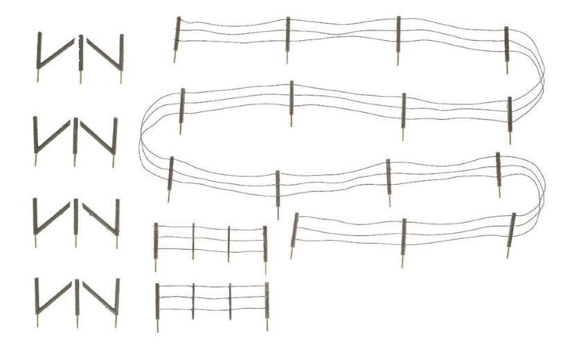 Woodland Scenics A2980 HO Scale Barbed Wire Fence