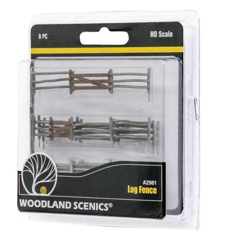 Woodland Scenics A2981 HO Scale Log Fence