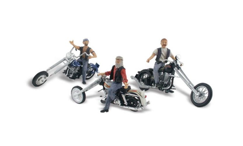 Woodland Secenics AS5554 HO Scale Bad Boy Bikers