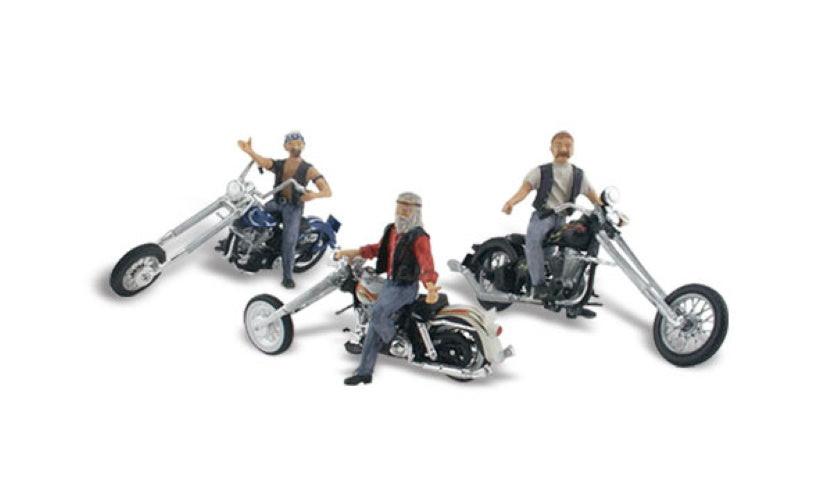 Woodland Secenics AS5554 HO Scale Bad Boy Bikers