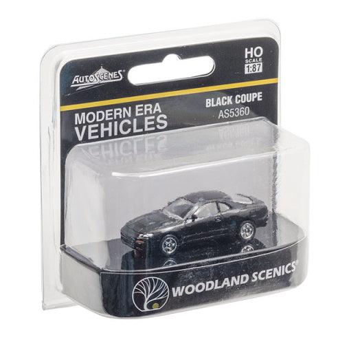 Woodland Scenics AS5360 HO Scale Black Coupe