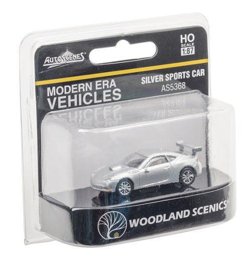 Woodland Scenics AS5368 HO Scale Silver Sports Car
