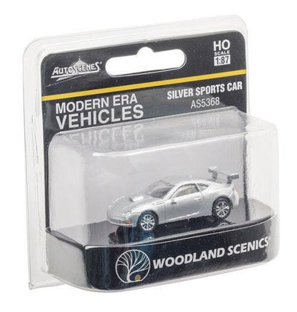 Woodland Scenics AS5368 HO Scale Silver Sports Car