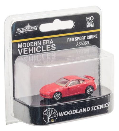 Woodland Scenics AS5369 HO Scale Red Sport Coupe