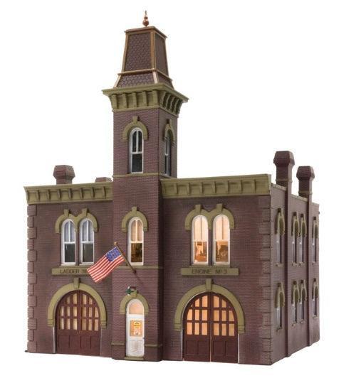 Woodland Scenics BR5034 HO Scale Firehouse Train Structure