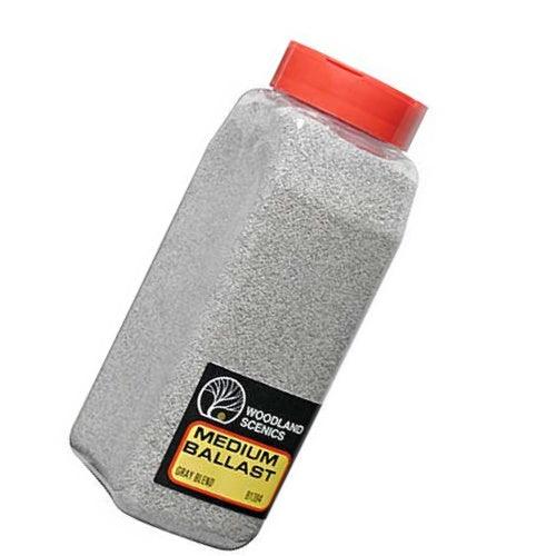 Woodland Scenics B1394  Ballast Medium Gray Blend 32oz