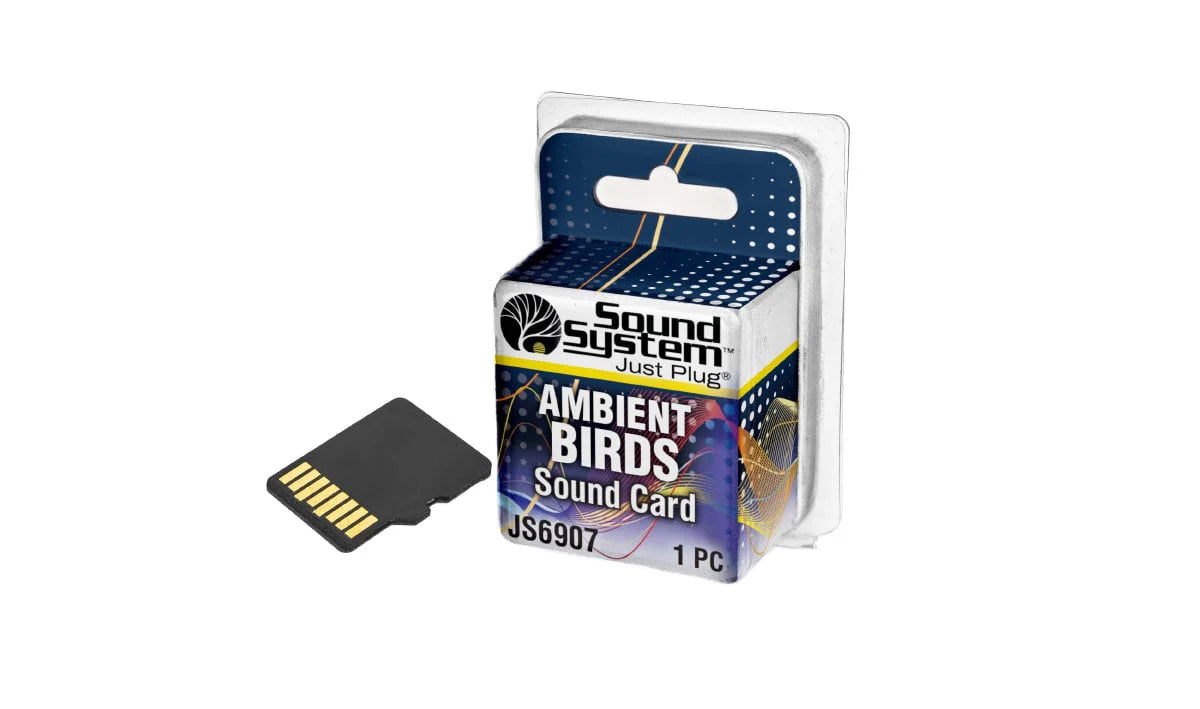 Woodland Scenics JS6907 Just Plug Sound Card, Ambient Birds