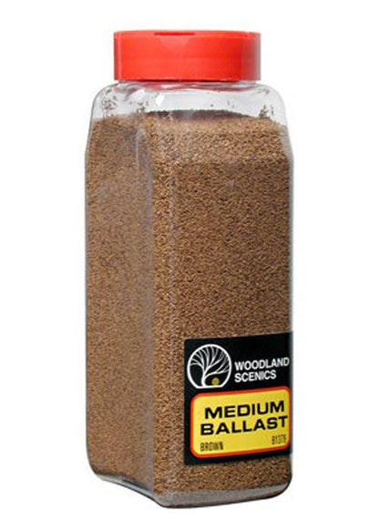 Woodland Scenics B1386  Ballast Coarse Brown 32oz
