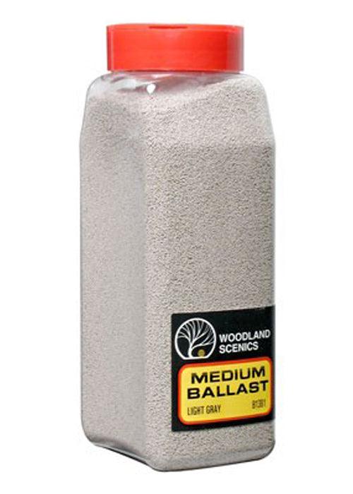 Woodland Scenics B1381  Ballast Medium Light Gray 32oz
