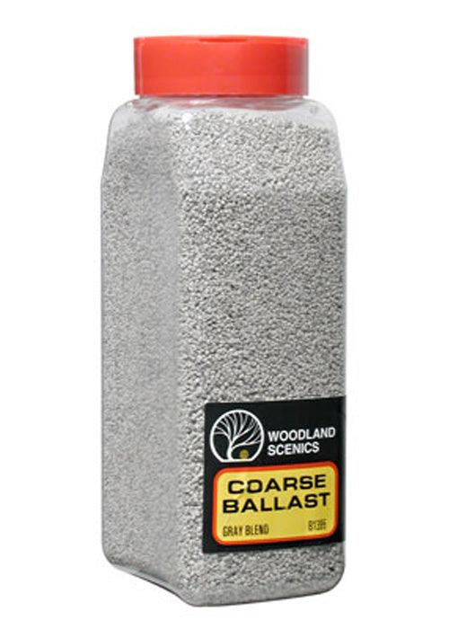Woodland Scenics B1395  Ballast Coarse Gray Blend 32oz