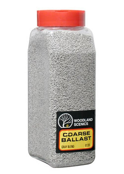 Woodland Scenics B1395  Ballast Coarse Gray Blend 32oz