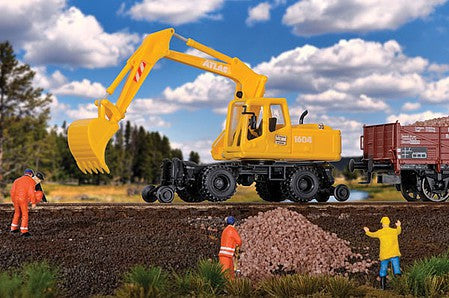 Walthers SceneMaster 949-11014 HO Scale Hi-Rail Excavator -- Kit