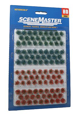 Walthers SceneMaster 1106 HO Grass Tufts Wildflower pkg(104)
